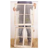 Pair of Vintage Windows 28"x24"