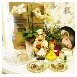 Original Coca-Cola Tray, Plates, Animal Figurines