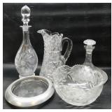 Crystal Pitcher, Decanters & Bowls