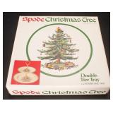 Spode Christmas Tree Double Tier Tray