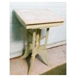 Painted East Lake Marble-Top End Table