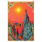1969 Garden of Eden Black Light Poster 35"x22"