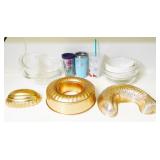 Pyrex Bowls, Cake Molds, Drinking Cups