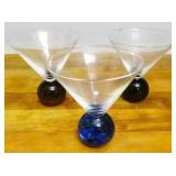 Three Fireball 10oz Martini Glasses