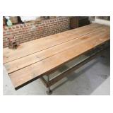 XL Sturdy Utility Work Table with Bench Vice