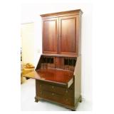 Two-Piece Secretary Desk with Cabinet