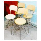 Four Mid-Century Barstools