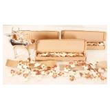 Angel Garlands & Metal Reindeer Candle Holder