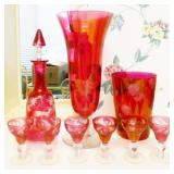 Vintage Cranberry Glass