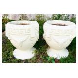 Pair of Cement Planters17