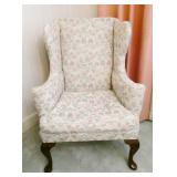 Upholstered Wing Back Arm Chair