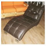 Dilleston Faux Leather Chaise Lounge