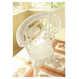 White Wicker Child's Chair