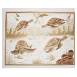 Signed Acrylic Turtle Painting on Canvas 40'x30'