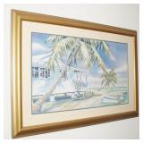 Framed Beach Hose Print