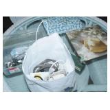 Box Lot Cast Iron Bank, Flatware and More