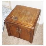 Wood End Table Cabinet