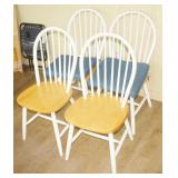 Set of Four Wood Dining Chairs