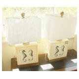 Vintage-Style Table Lamps with Seahorse Motif