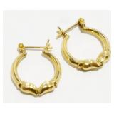 Petite 14K Y Gold Hoop Earrings 1.4g