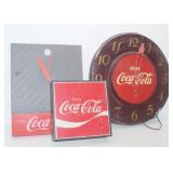 Vintage Coca-Cola Wall Clocks & Sign