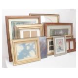 Box Lot: Framed Art & Picture Frames
