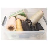 Box Lot: Spools of Thread & Fly Tying Nylon