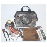 Tool Bag with Tool Belt & Tools
