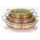 Temptations Nesting Stoneware Bakeware
