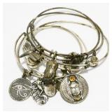 Six Alex & Ani Bangle Bracelets