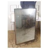 Large Vintage Metal Framed Mirror