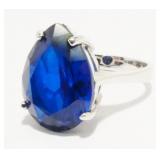 Sterling Silver Gemstone Ring Sz 6 6.1g