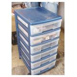 Rolling Organizer with Crafting Items