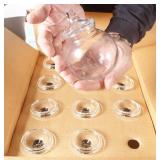 12x Princess House Heritage Crystal Glass Jars