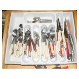 Contents of Drawer: Flatware & Knives