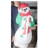 Vintage Snowman Christmas Blow Mold