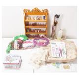 Box Lot: Sewing & Crating Supplies