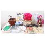 Box Lot: Vintage Hat, Stationary & More