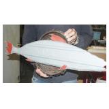 Recycled Metal Wall-Hanging Fish
