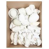 Box Lot: Unglazed Ceramic Items