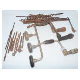 Vintage Manual Drills with BIts