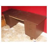MCM Double Pedestal Desk