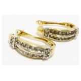 Petite 10K Y Gold Hoop Earrings 2.2g