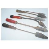 Vtg Wood-Handles Soldering Irons