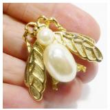 Vintage Trifari Gold-Tone Bee Brooch