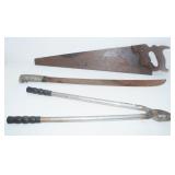 Machete, Pruners & Saw