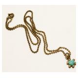 16" Sterling Silver Pendant Necklace 3.4g