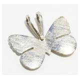 1" Danecraft 925 Silver Butterfly Pendant 2.2g