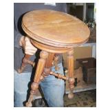 Vintage Adjustable Height Claw & Ball Footed Stool