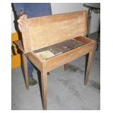 Vintage Wood School Desk